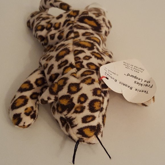 Ty Teenie Beanie Baby Freckles the Leopard 4.5"L x 2"W - Picture 9 of 14
